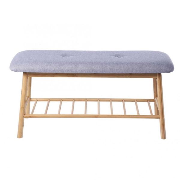 

shoe rack soft cushion stool storage organizer stand holder space saving diy shoes furniture home clothing & wardrobe