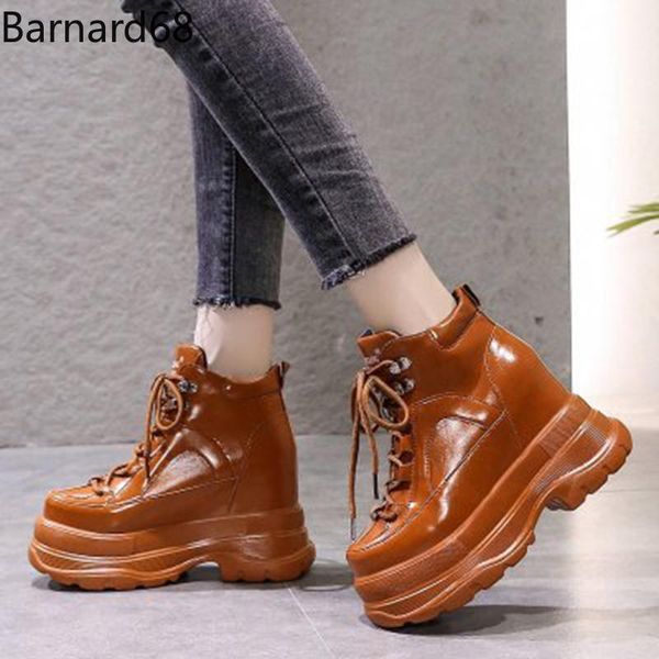 

boots thick bottom waterproof platform heighten women shoes anti-slip and wear-resistant vulcanized fashion outdoor short, Black