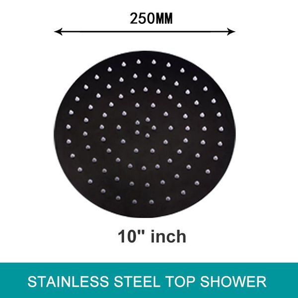 

overhead ceiling shower head sprinkler rainfall spa mablack big square round oval stainless steel 8/10/12/16 inch bath bathroom sets