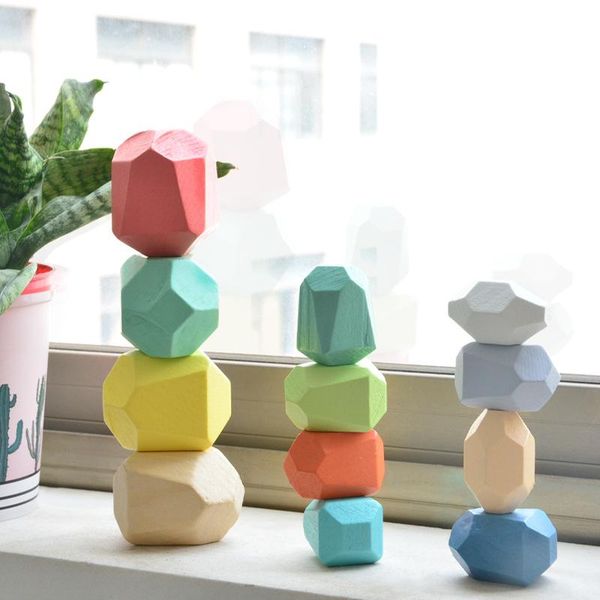 

gift wrap nordic color stone benefit intelligence toys child toy accessories wood and blocks wooden rainbow for children