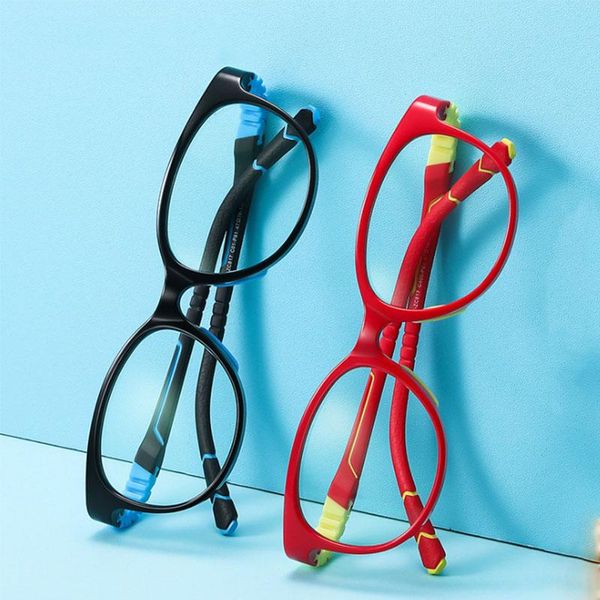 

fashion sunglasses frames kids anti blue tr90 optical student round computer glasses 50395, Black