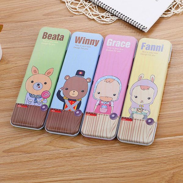

pencil bags 1pcs animal pouch kawaii stationery plastic case novelty pen bag cute student school supplies