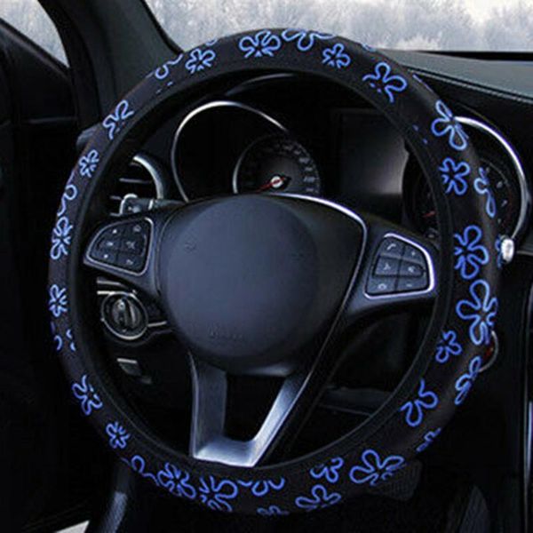 

steering wheel covers auto car 15''/37-38cm suv flower floral cover universal