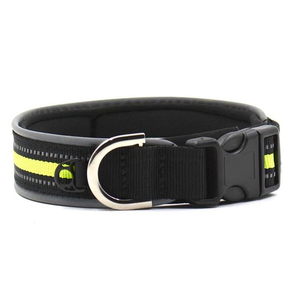 

dog collars & leashes outdoor light reflective puppy collar nylon pet cat adjust reflecting