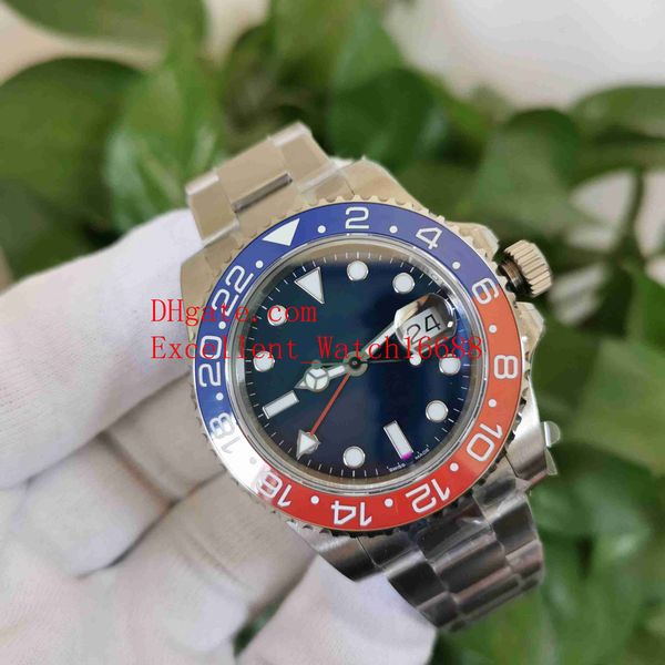 

3 style bp factory fashion wristwatches 40 mm 116719 126719 stainless steel ceramic bezel asia 2813 movement mechanical automatic men's, Slivery;brown
