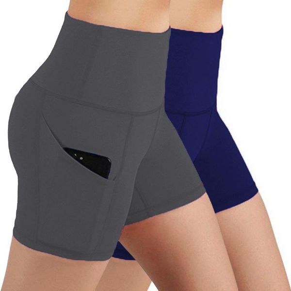 

lady solid color yoga sports shorts high-waist seamless hip lifting fitness for women gym jeans feminino outfit