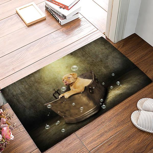 

carpets animal puppy bathroom bathtub bubble anti-slip doormat bedroom kitchen mat rug home for entrance door