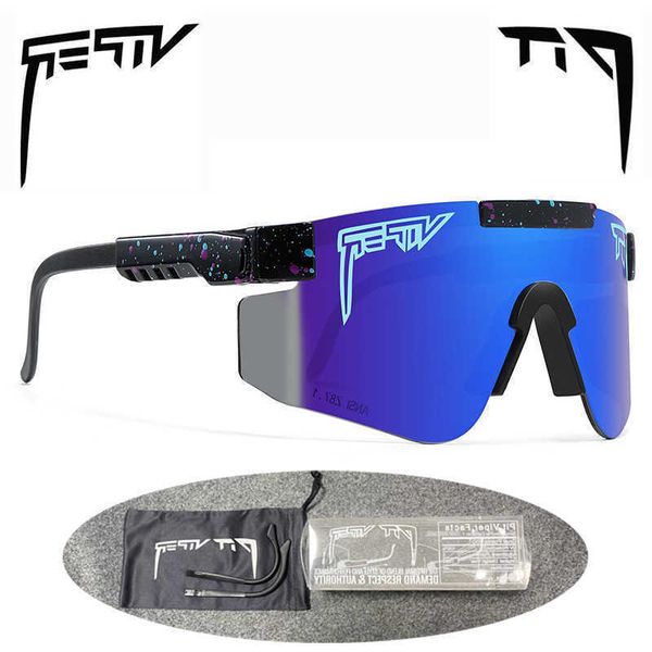 

pit viper outdoor cycling glasses double legs uv400 sports bicycle sunglasses large men mtb with fall wholesale, White;black