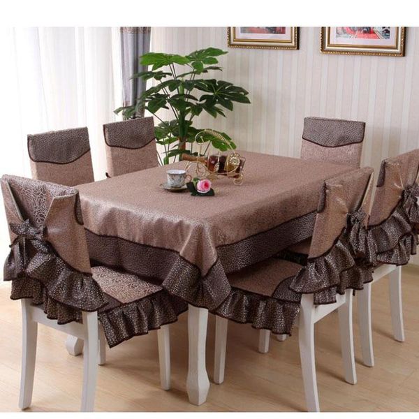 

european-style square round rectangular tablecloth chair cushion cushionthickened printing non-slip coffee table cover cloth