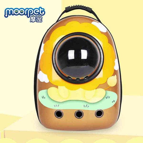

pet bag straight cat space capsule portable backpack dog supplies, Black;red