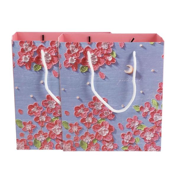 

gift wrap 2pcs portable bags paper pouches creative wrapping