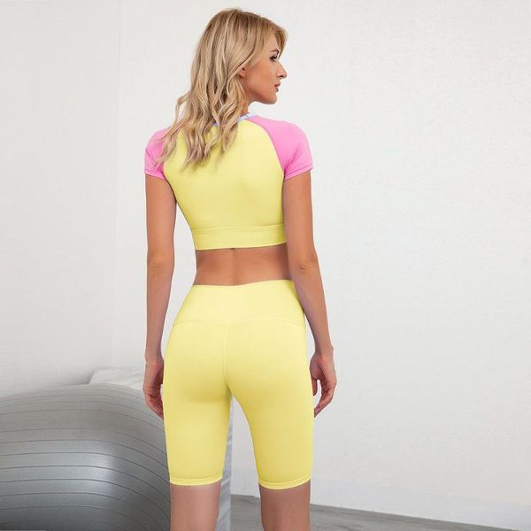 

yoga outfit 2 piece set woman running tracksuit sportswear casual shorts fitness clothes gym workout tight suits