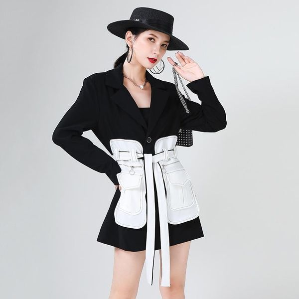 

women's suits & blazers 2021 autumn black and white feeling, White;black