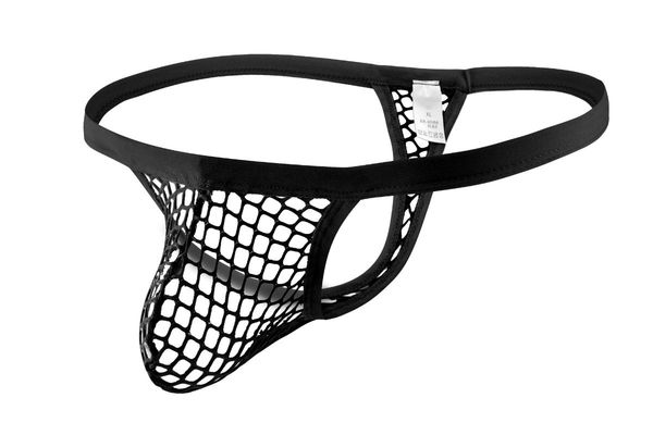 

fashion style men's nightclub net leak panties thongs underpants, Black;white