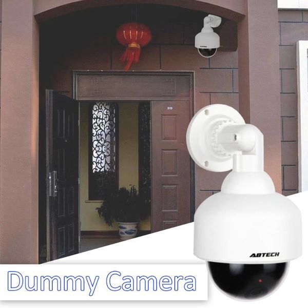 

cameras fake dome simulation camera waterproof security dummy with red led alarm type equipment drop