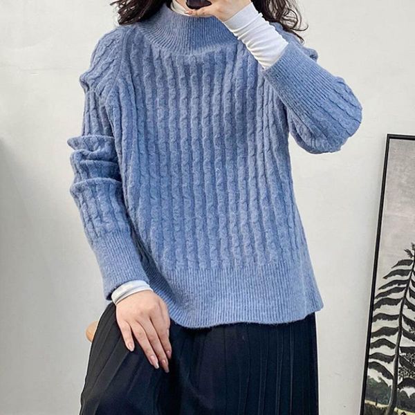 

women knit sweater solid casual long sleeve o-neck loose lady pullover autumn winter women's sweaters, White;black