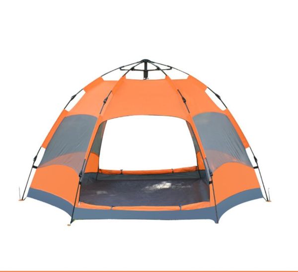 

tents and shelters 2-6person family group camping leisure travel ventilation rainproof automatic convenient tent construction moisture-proof