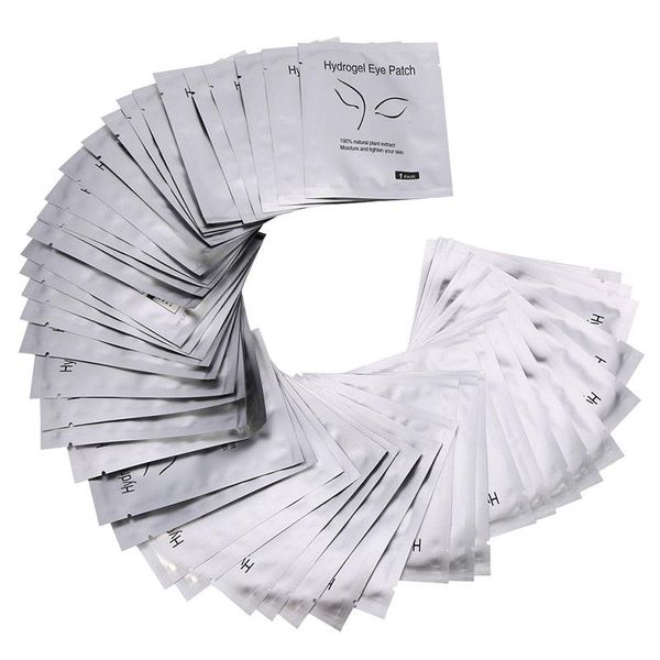 

eyelash curler 50/100/200 pairs eye pads lint gel mask eyepads lashes extension patches sci88