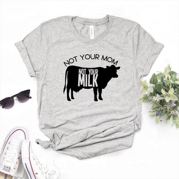 

not your mom milk men t shirts cow and womens print women cotton casual funny shirt lady girl 6, White;black