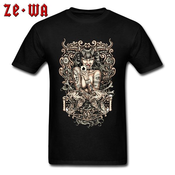 

ccccsportdevil evil witches pin up t-shirt tattooed gamble throne gothic tshirts mens fashion hipster tee shirt homme 3d print, Black;yellow
