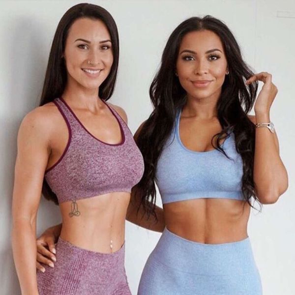 

seamless sports bra dot quick drying yoga suit lingerie, Red;black