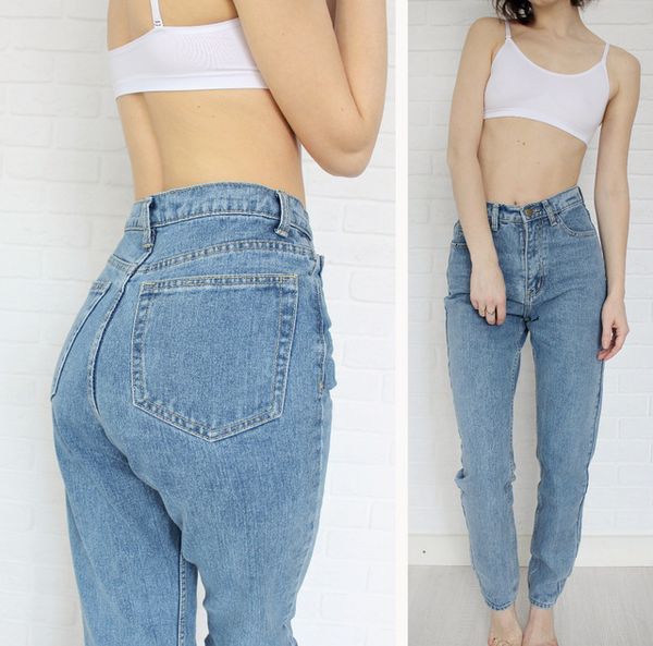 

women's jeans jeans europe and the dongyu zhou with retr o-waisted 4721, Blue