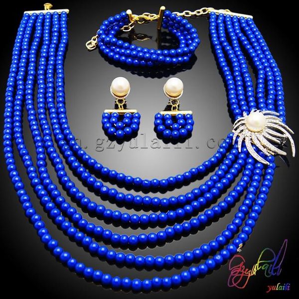 

earrings & necklace yulaili charming design jewelry set women find beaded, Silver
