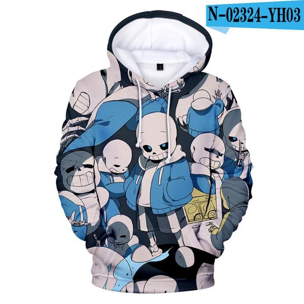 

men's hoodies & sweatshirts children undertale latest men/boys 3d printed kids streetwear, Black