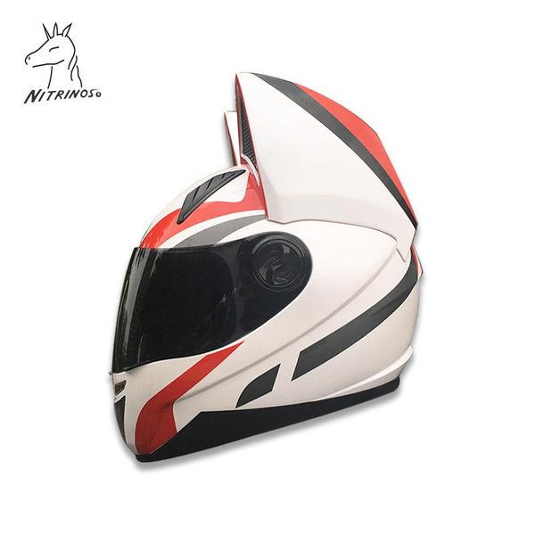 

motorcycle helmets nitrinos original arrival full face helmet lovely cat motorbike casco modular casque