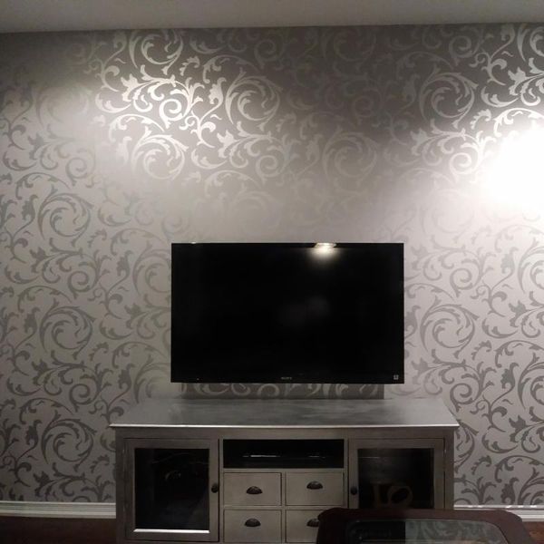 

wallpapers gray 3d victorian damask embossed wallpaper roll home decor living room bedroom coverings silver floral luxury