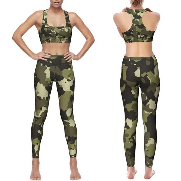 

women's leggings leopard style design women gym yoga seamless pants suit stretchy high waist athletic exercise fitness 2 pcs/set, Black