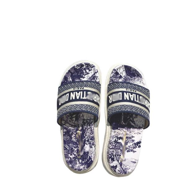 

slippers new product of d family in summer 2021: letter embroidered slippers for holiday zly, Black