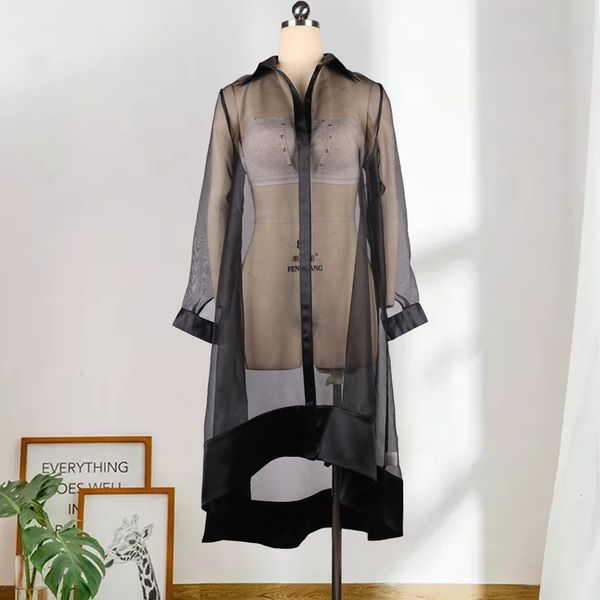 

loose women see through the black cape fashion party clothes plus size casual high summer dress elegant spring dresses nc99, Black;gray