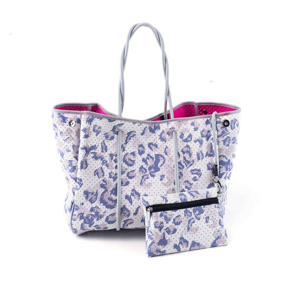 

leopard beach for bag neoprene printing selling wholesale tote women hands 2021 shoulder akcgf
