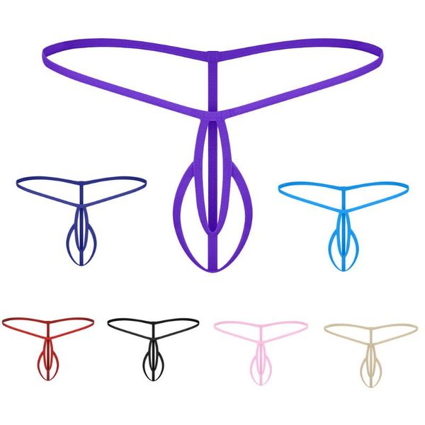 

underpants 2021 low-rise g-strings lingerie panties solid cotton thongs male gay men transparent breathable underwear, Black;white