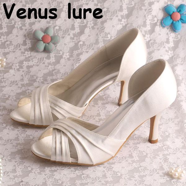 

open toe shoes for weddings women satin high heel autumn pumps dress, Black