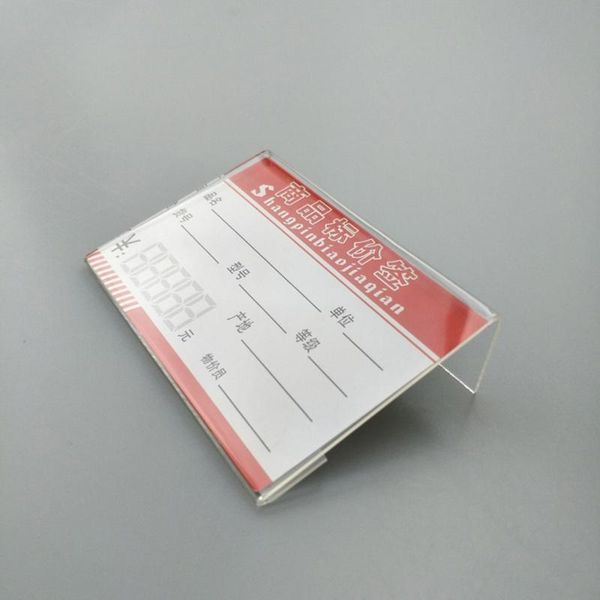 

frames 25pcstag plate transparent acrylic display stand label stands tool for poster racks clips utility poles price tags