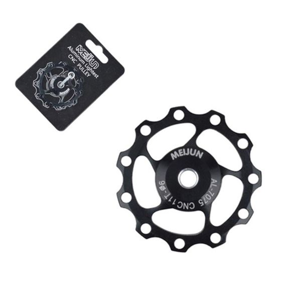 

bike derailleurs 11 tooth mountain bicycle dial later bearing guide wheel ceramics 11t metal transmission cycling accessories