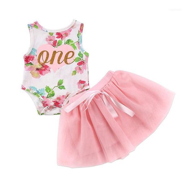 

fashion infant baby girls clothing set print romper tutu dress toddler casual outfit sunsuit summer clothes1, White