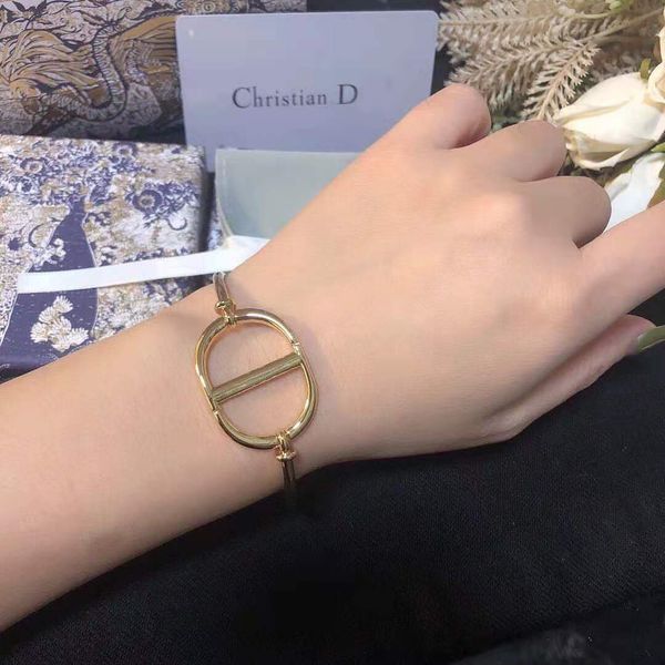 

design jewelry 2021 fashion new net red classic letter bracelet, Black