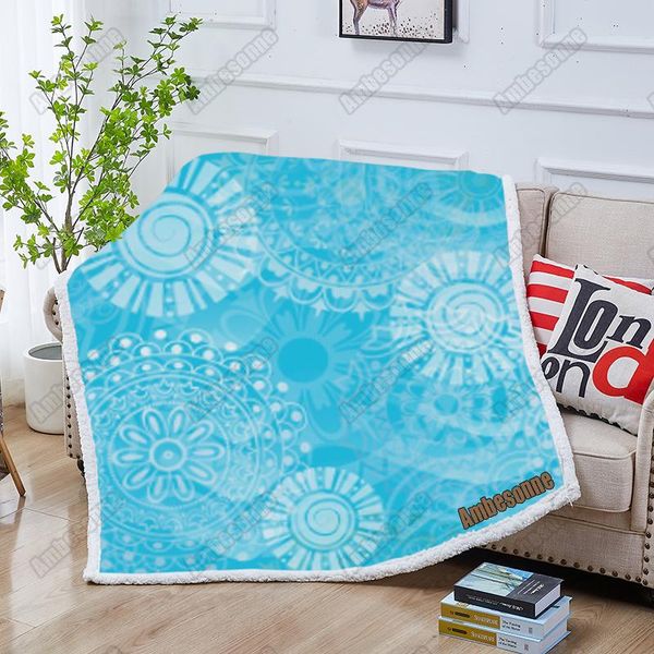 

blankets circle printing blanket throw summer kids bed sofa fleece picnic custom