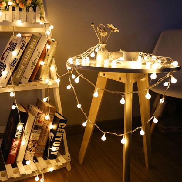 

20led cherry balls fairy string decorative lights battery operated wedding christmas outdoor patio garland decoration led strings