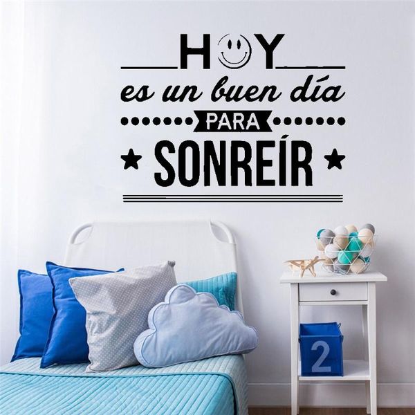 

wall stickers bedroom decoration great spanish quote decal for kids decals
