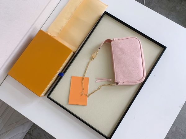 

2021womenpurses women's wallets zipper bag female wallet purse fashion card holder pocket mini women tote bags with box dustbags 80501, Red;black