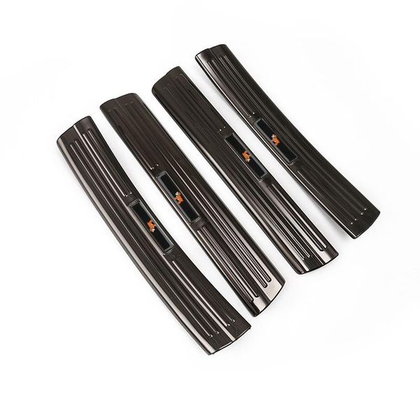 

4pcs car door sill protector pedal cover welcome scuff plate sticker for mini cooper countyman f60 2021 interior accessories other