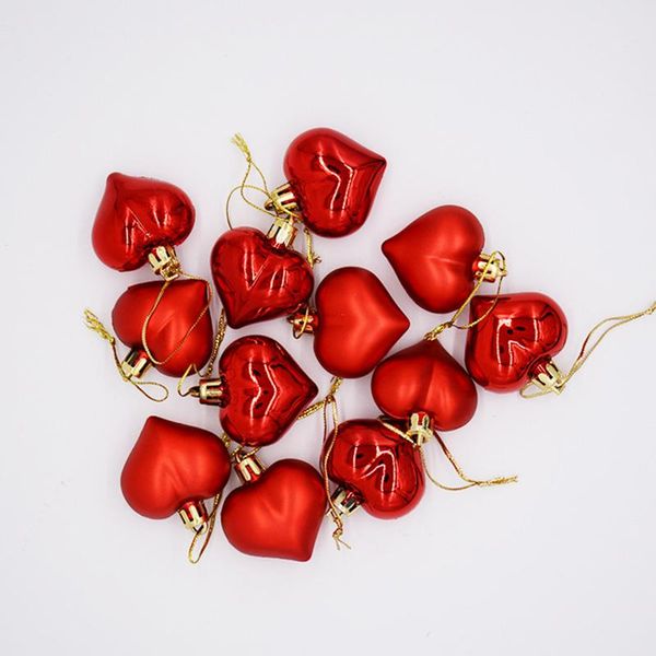 

party decoration 24pcs wedding hanging ornament balls christmas bright matte love set shatterproof assorted pendant for holiday decor