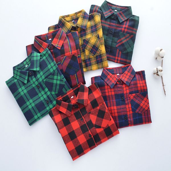 

children's long loose plaid shirt girl shirt skirt, White;black