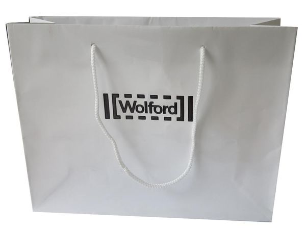 

business card files est fashion customized printed paper shopping bag with rope/cord
