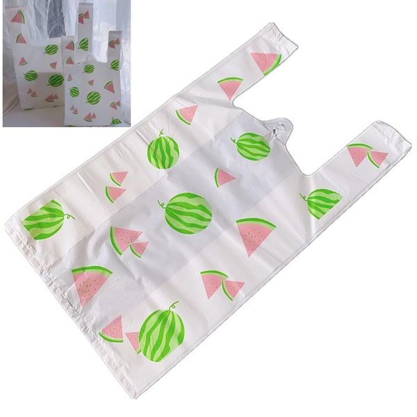 

gift wrap 50pcs/lot supermarket shopping plastic bags pink cherry blossom vest cosmetic food packaging bag candy
