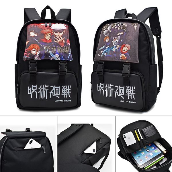 

backpack spell battle animation 3d color printing student schoolbag waterproof pu design, Black;red